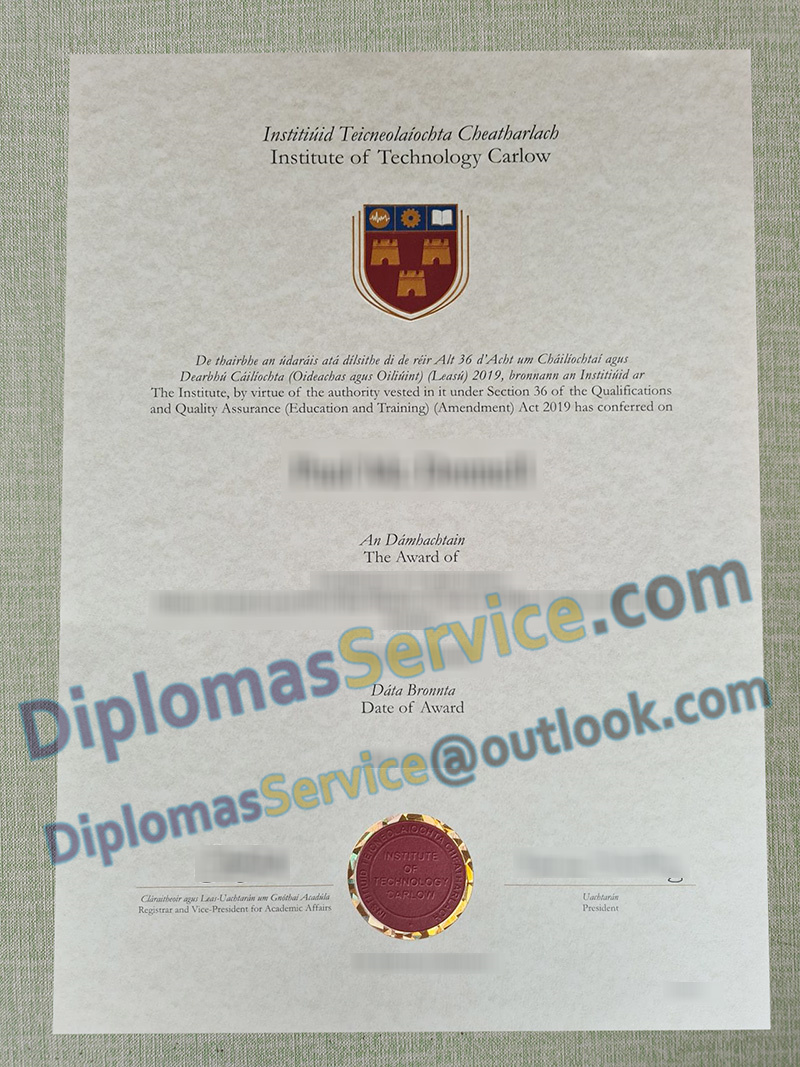 Institute of Technology Carlow degree, IT Carlow certificate,