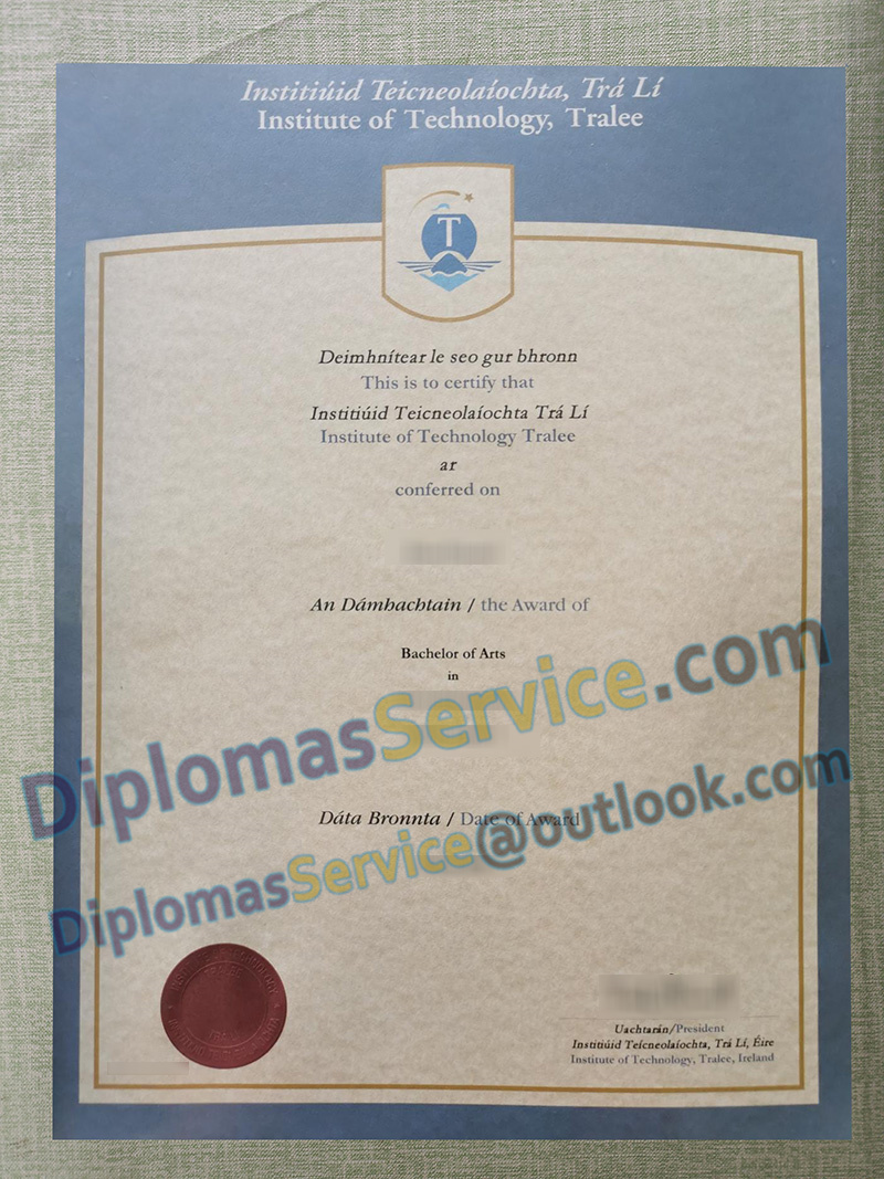 Institute of Technology Tralee degree, IT Tralee certificate,