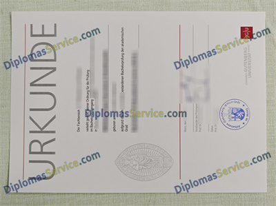 Johannes Gutenberg-Universität Mainz diploma