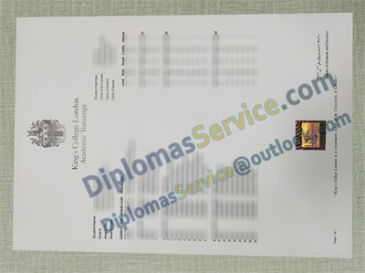 King's College London transcript