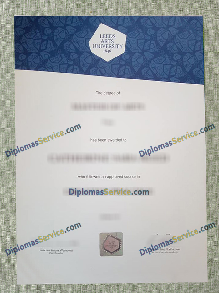 Leeds Arts University degree, Leeds Arts University certificate,