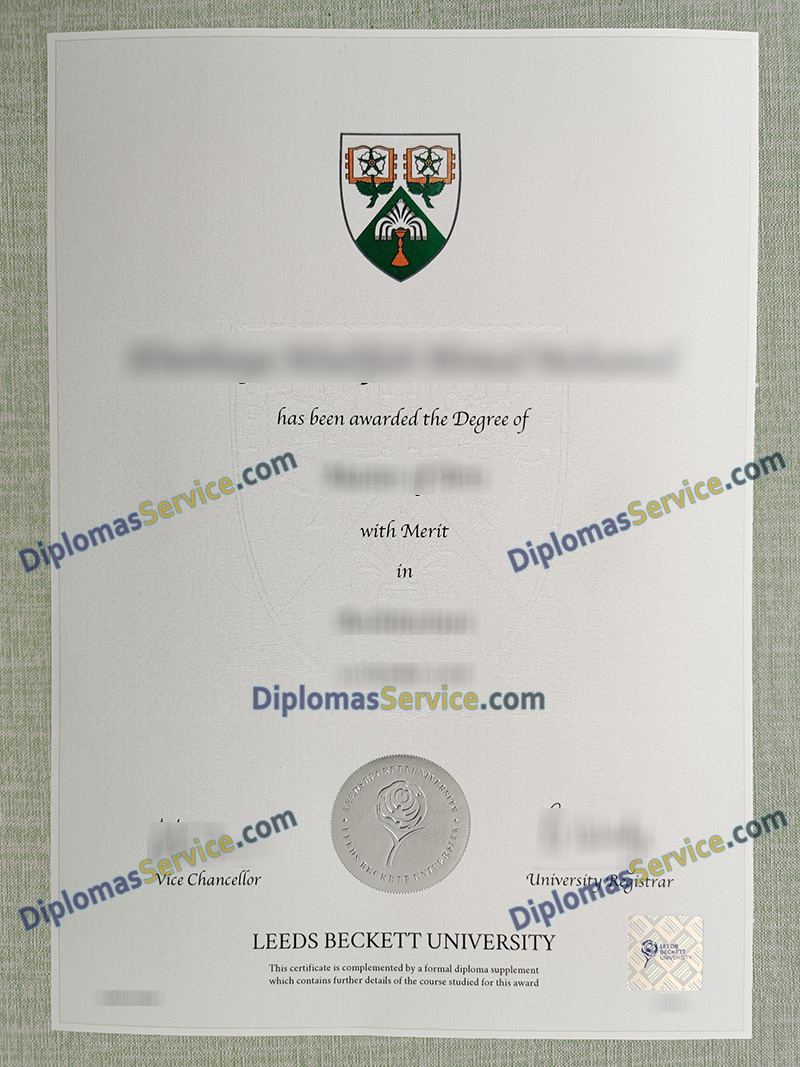 Leeds Beckett University degree, Leeds Beckett University certificate,