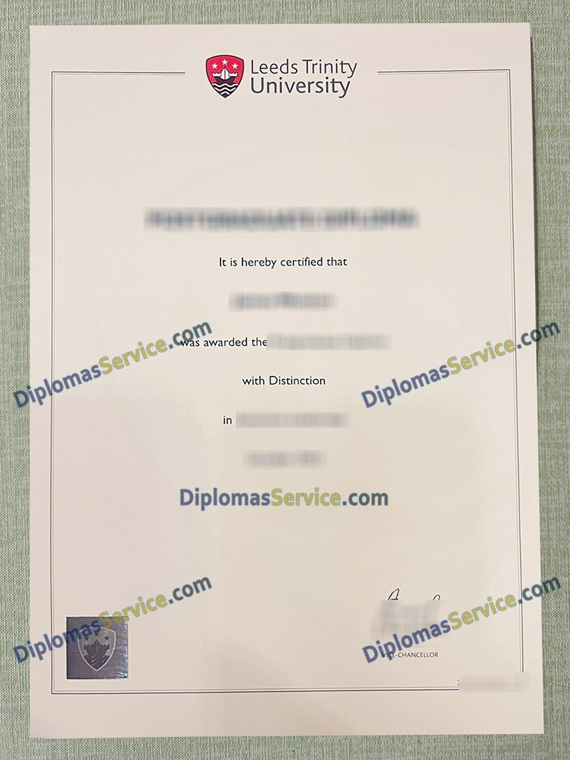 Leeds Trinity University degree, Leeds Trinity University certificate,