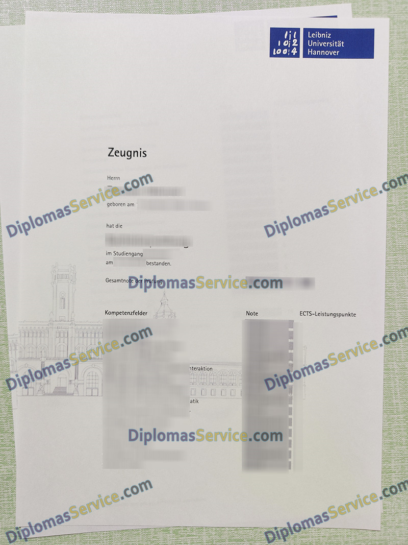 Leibniz Universität Hannover zeugnis, Leibniz Universität Hannover transcript,