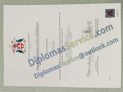 Liverpool Hope University diploma