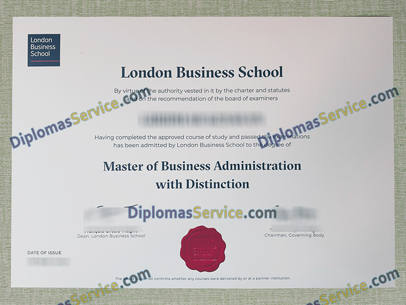 London Business School degree, LBS MBA degree,