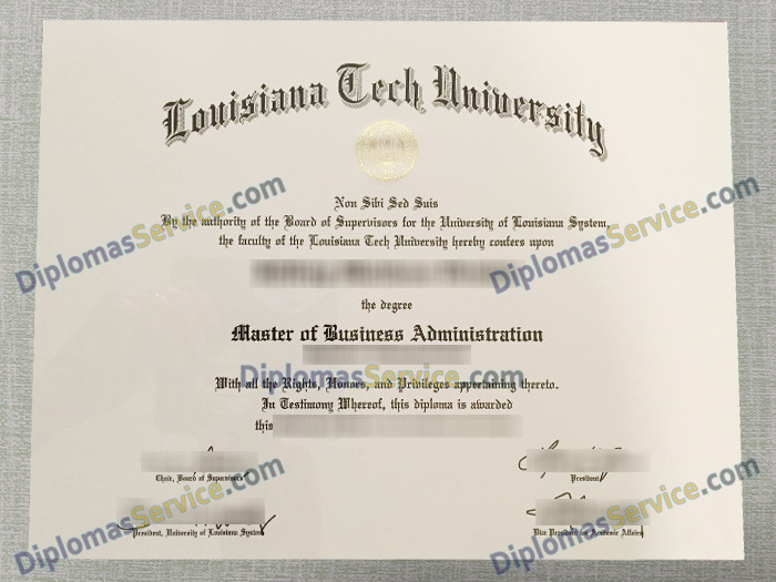 Louisiana Tech University diploma, Louisiana Tech University degree,
