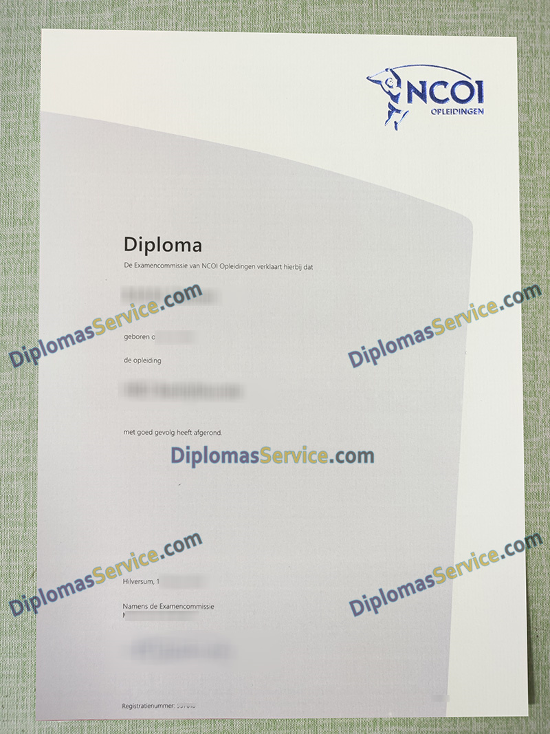 NCOI Opleidingen diploma, NCOI Opleidingen certificate,