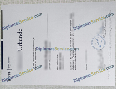 PFH Private Hochschule diploma