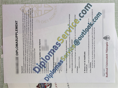 Radboud University transcript