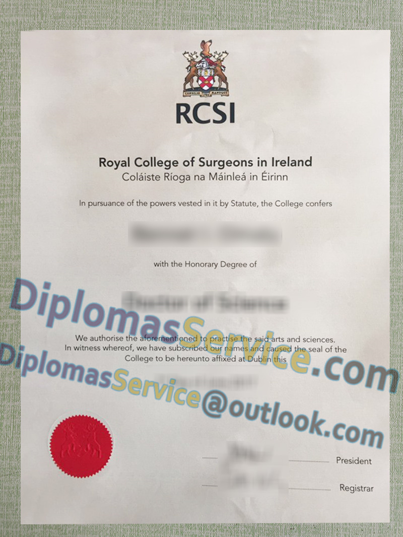 Royal College of Surgeons in Ireland degree, RCSI diploma,