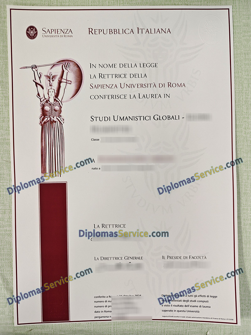 Sapienza Università di Roma diploma, Sapienza Università di Roma laurea,