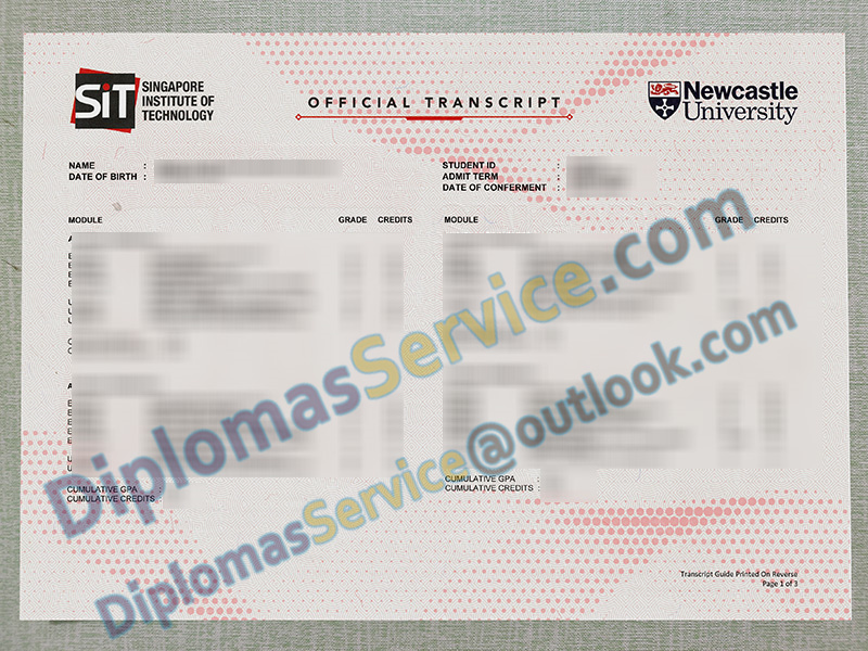 Singapore Institute of Technology transcript