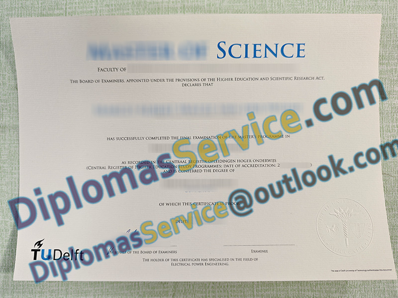 Technische Universiteit Delft degree, TU Delft diploma,