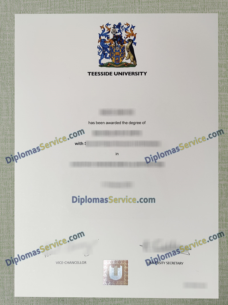 Teesside University degree, Teesside University certificate,