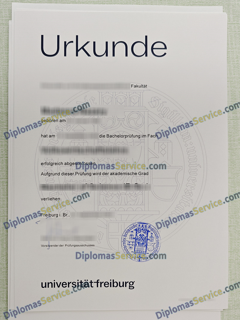 Universität Freiburg urkunde, Universität Freiburg degree,