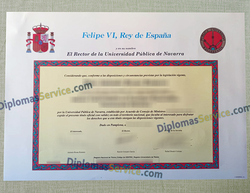 Universidad Pública de Navarra título, Universidad Pública de Navarra diploma,