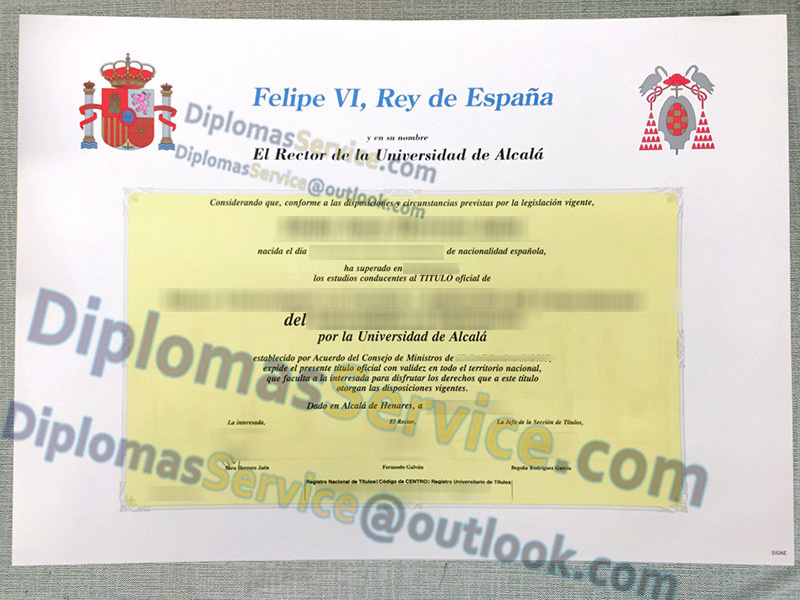 Universidad de Alcalá título, Universidad de Alcalá degree,