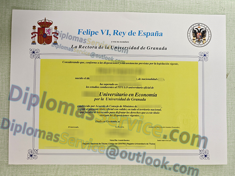 Universidad de Granada título, Universidad de Granada diploma,