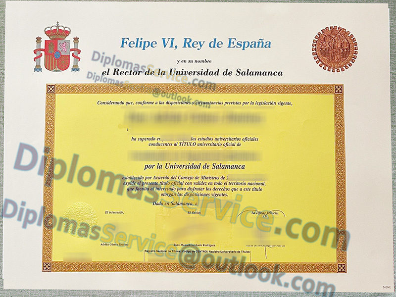 Universidad de Salamanca título, Universidad de Salamanca diploma,