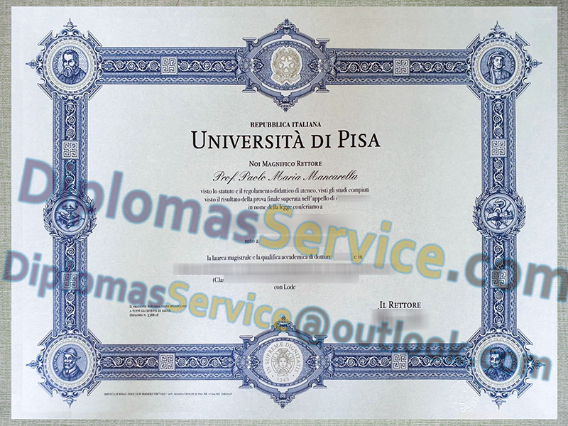 Università di Pisa diploma, Università degli Studi di Pisa laurea,