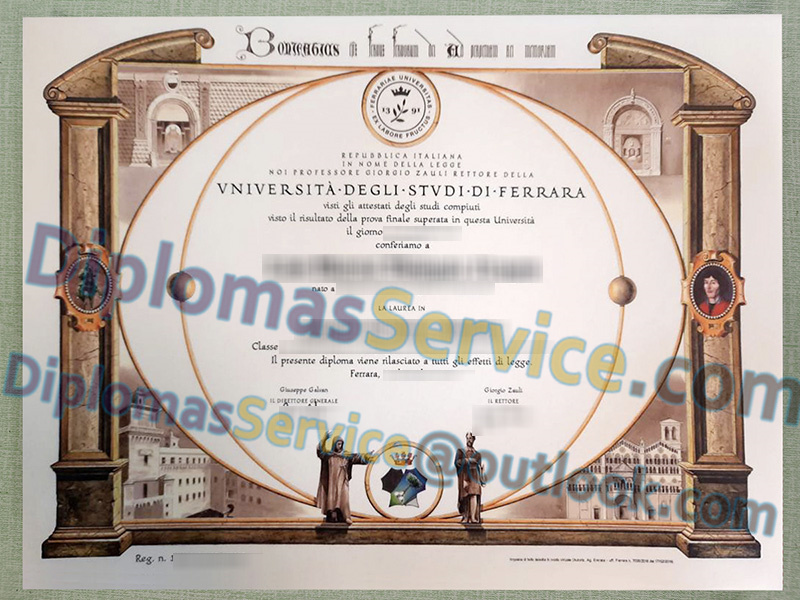 Università di Ferrara diploma, Università degli Studi di Ferrara laurea,