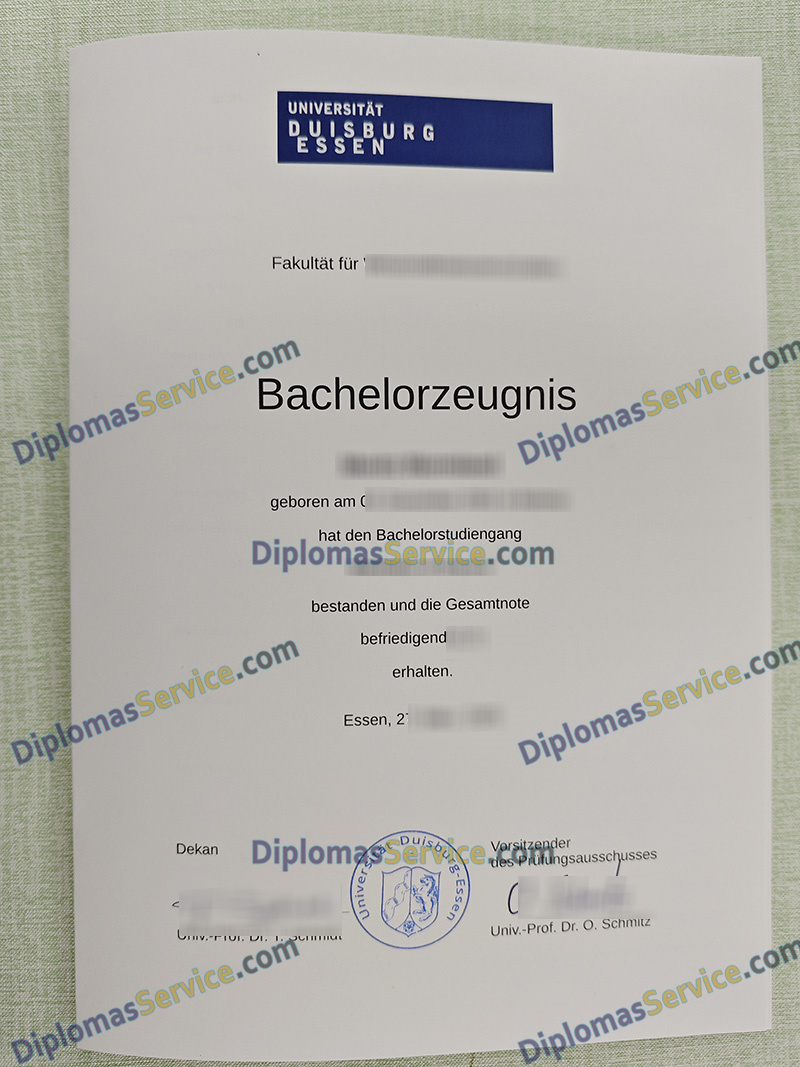 Universität Duisburg Essen zeugnis, Universität Duisburg Essen transcript,