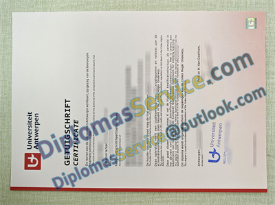 Universiteit Antwerpen diploma