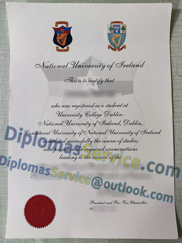 University College Dublin degree, University College Dublin diploma,