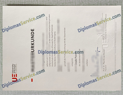 University of Europe for Applied Sciences diploma