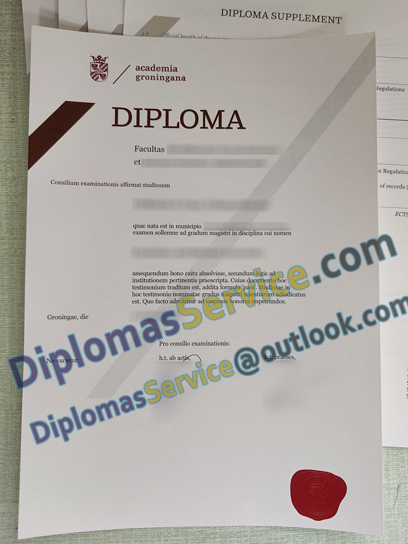 Academia Groningana diploma, University of Groningen degree,