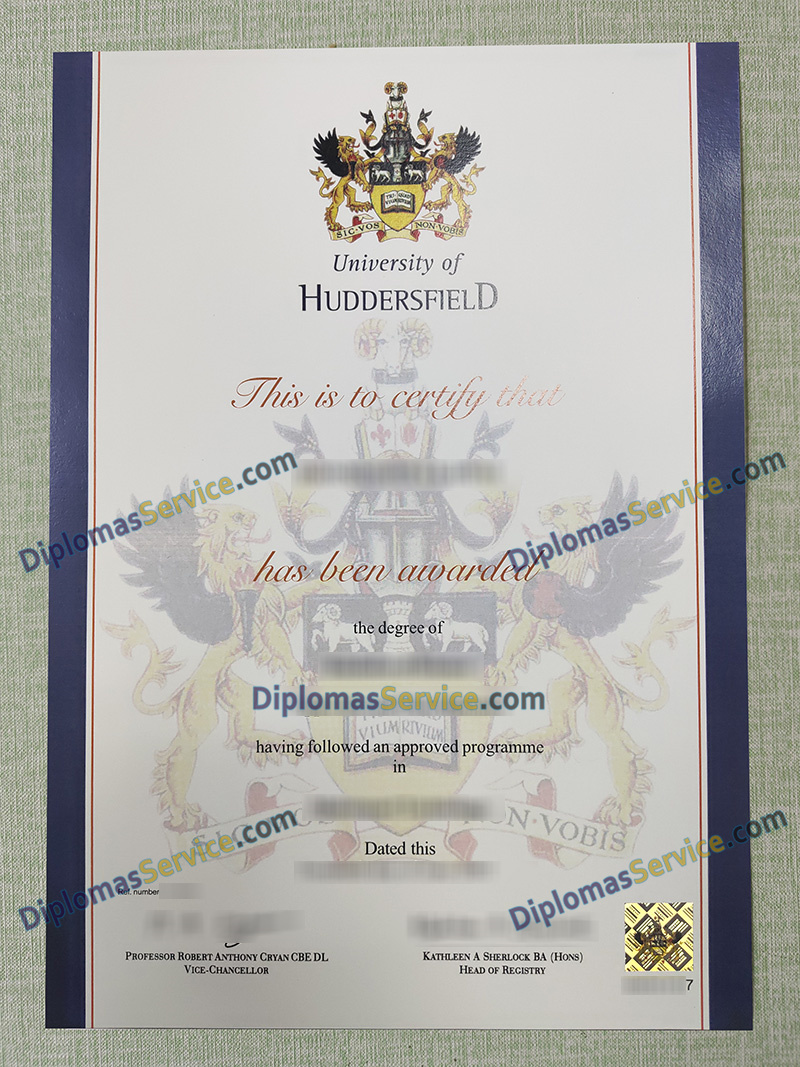 University of Huddersfield degree, University of Huddersfield certificate,
