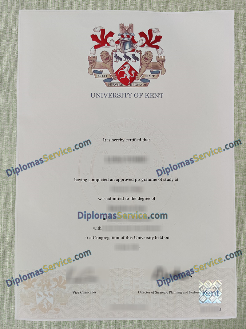 University of Kent degree, University of Kent certificate,