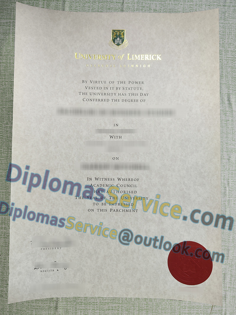 University of Limerick degree, University of Limerick certificate,