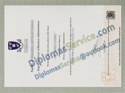 University of Liverpool diploma