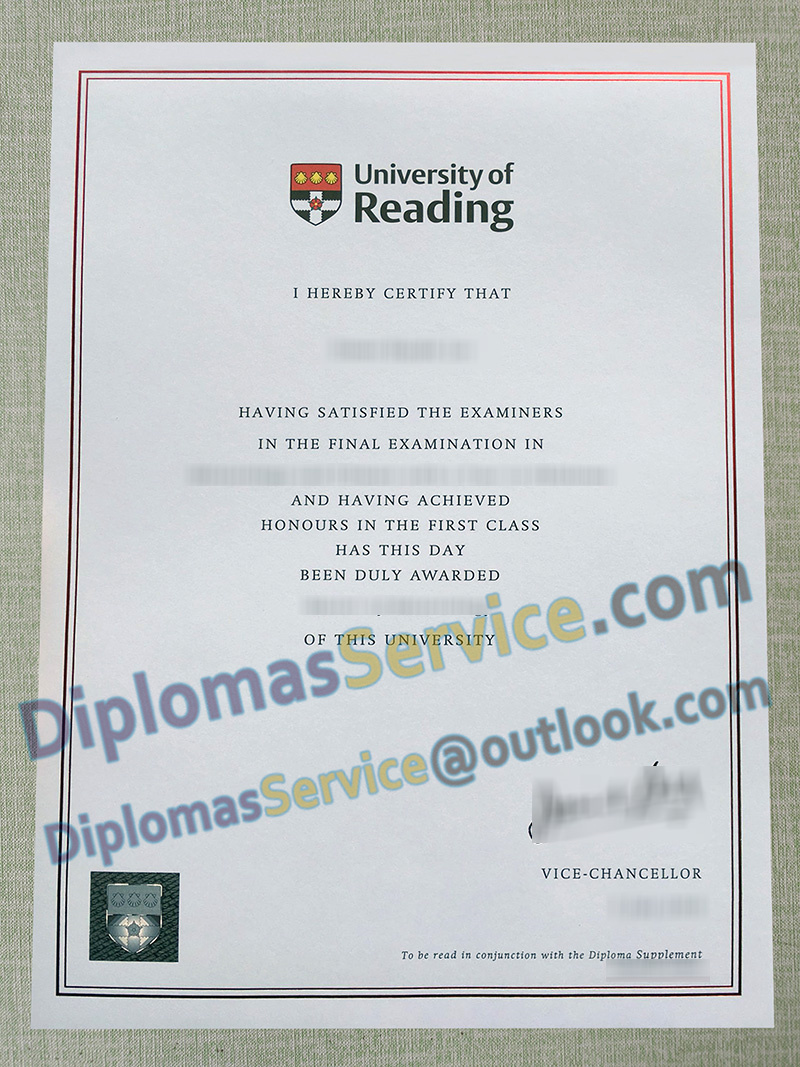 University of Reading degree, University of Reading certificate,