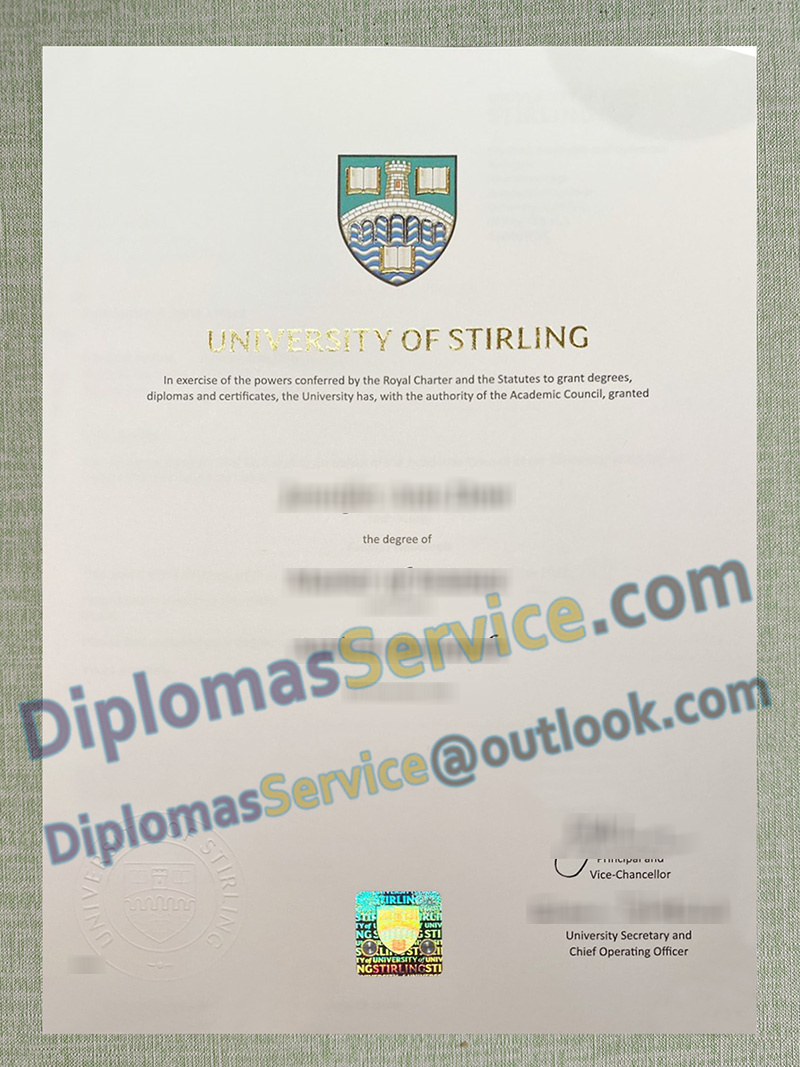 University of Stirling degree, University of Stirling certificate,