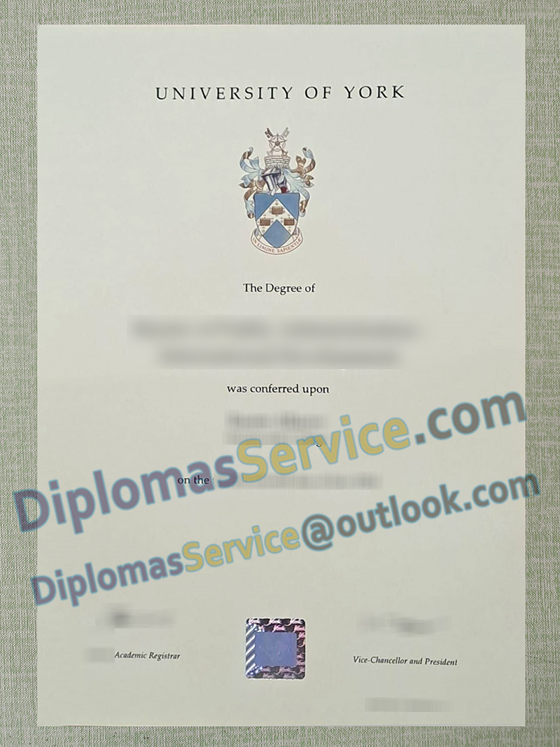 University of York degree, University of York certificate,