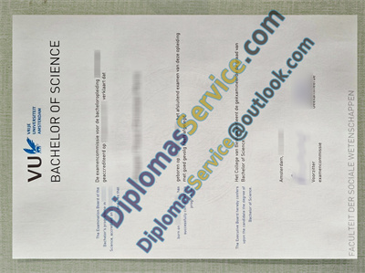 Vrije Universiteit Amsterdam diploma