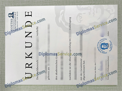 Goethe-Universität diploma