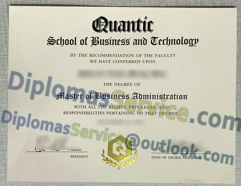 Quantic School of Business and Technology diploma, buy MBA diploma,