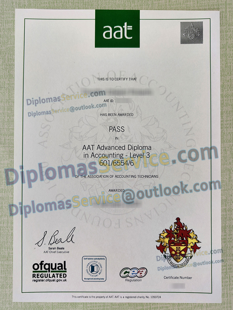 AAT diploma, Association of Accounting Technicians advanced diploma,