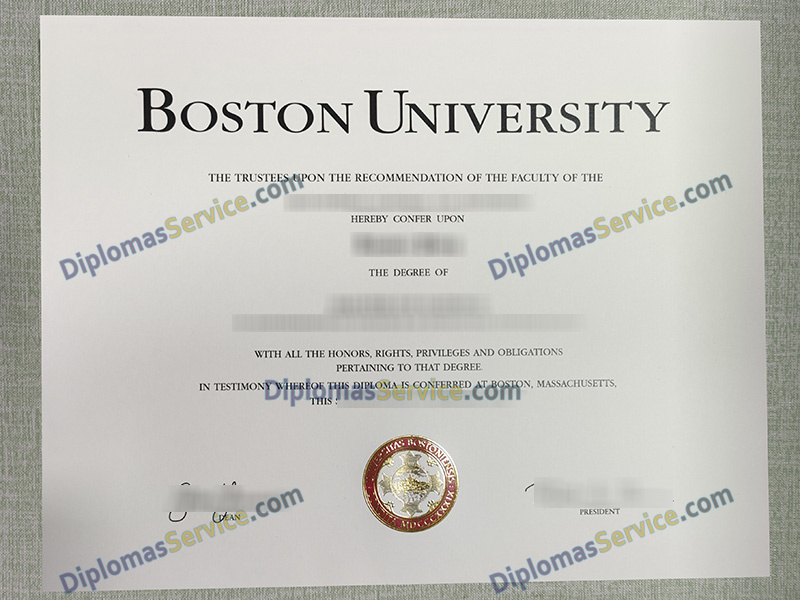 Boston University diploma, Boston University degree,