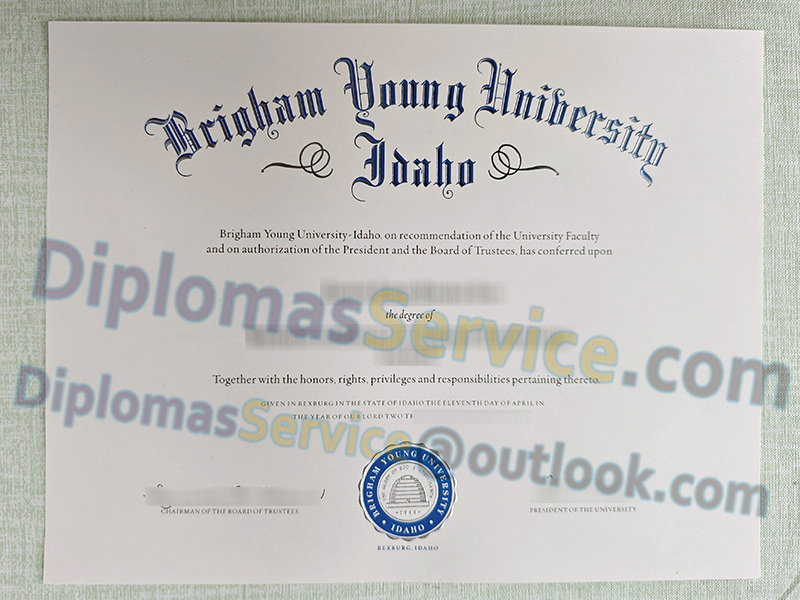Brigham Young University-Idaho diploma, BYU-Idaho degree,