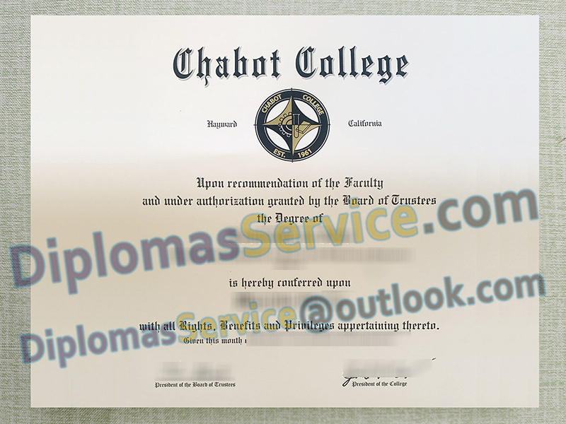 Chabot College diploma, Chabot College degree,
