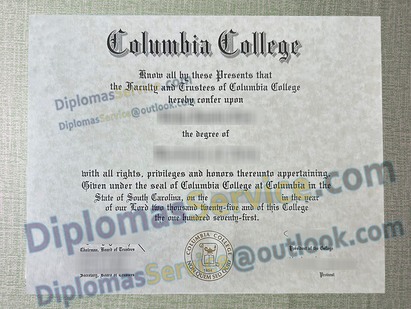 Columbia College South Carolina diploma, Columbia College South Carolina degree,