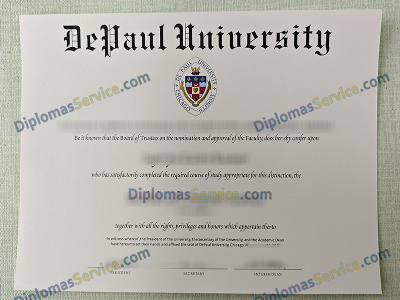 Depaul University diploma, Depaul University degree,