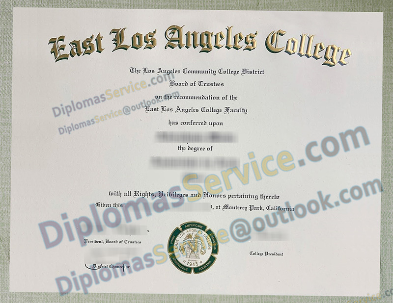 East Los Angeles College diploma, East Los Angeles College degree,