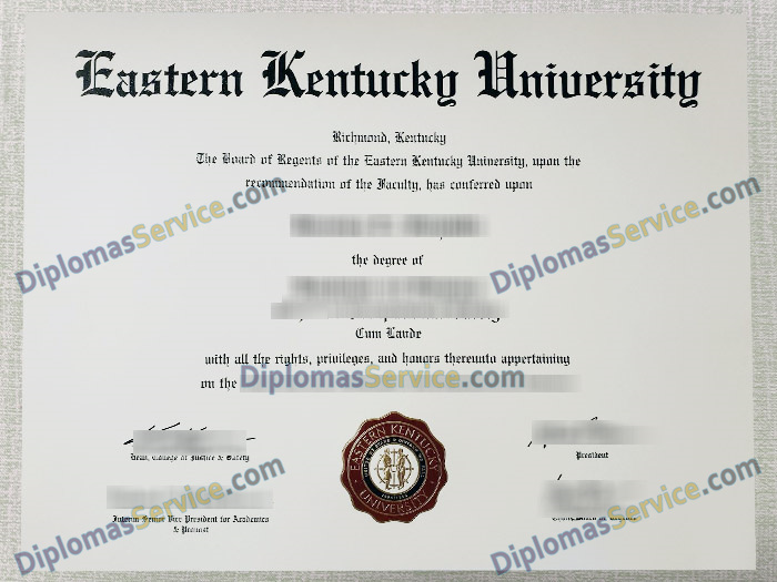 Eastern Kentucky University diploma, Eastern Kentucky University degree,