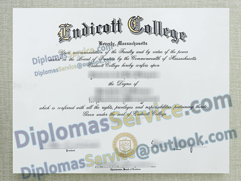 Endicott College diploma, Endicott College degree,